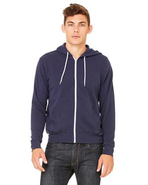 Bella+Canvas 3739 - Unisex Poly-Cotton Fleece Full-Zip Hoodie