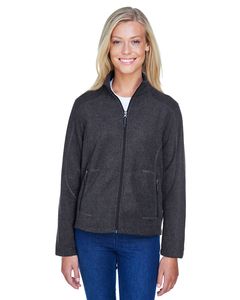 Ash City North End 78172 - Voyage Ladies' Fleece Jacket  Heather Charcoal