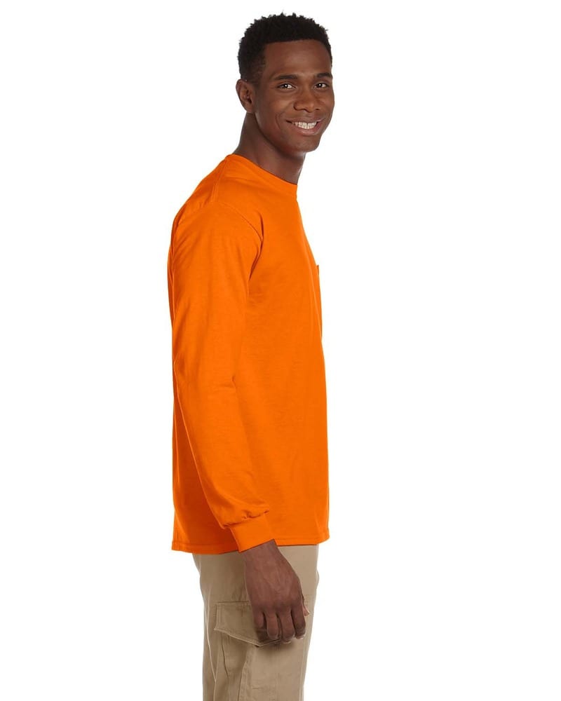 Gildan G241 - Ultra Cotton® 6 oz. Long-Sleeve Pocket T-Shirt