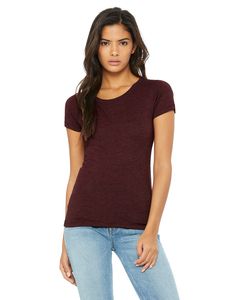 Bella+Canvas B8413 - Ladies Triblend Short-Sleeve T-Shirt Maroon Triblend