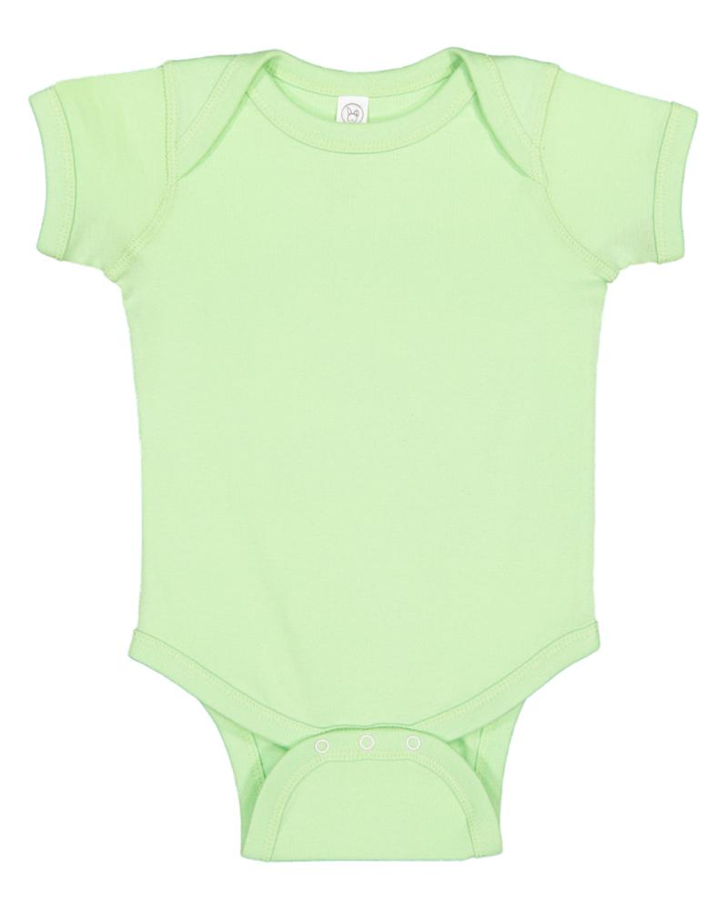 Rabbit Skins 4400 - Infant 5 oz. Baby Rib Lap Shoulder Bodysuit