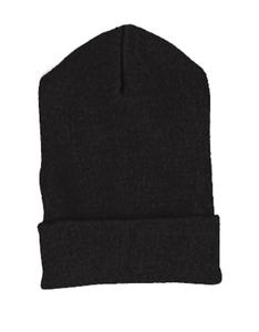 Yupoong 1501 - Cuffed Knit Cap Black