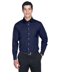 Devon & Jones DG530 - Men's Crown Collection Solid Stretch Twill Navy