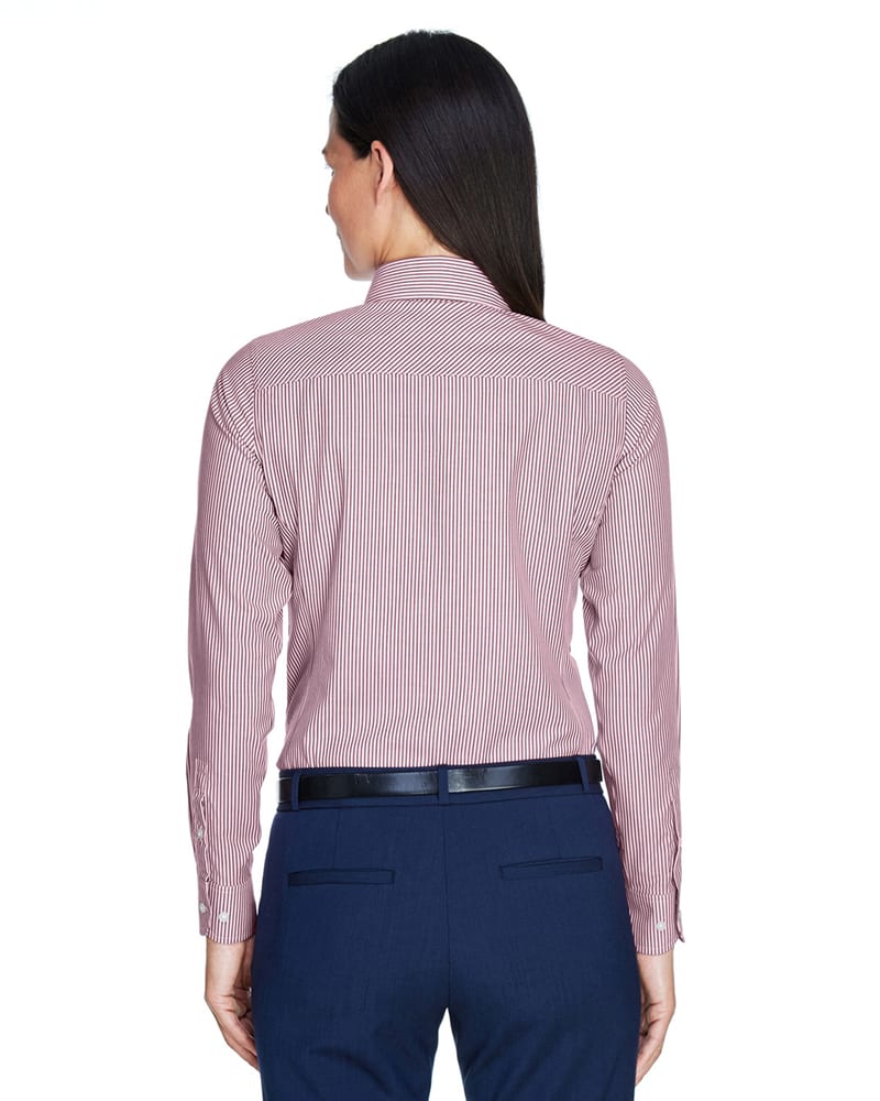 Devon & Jones D645W - Ladies Crown Collection Banker Stripe