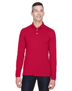 Harriton M265L - 5.6 oz. Easy Blend Long-Sleeve Polo Red