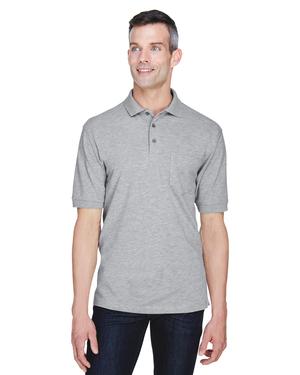 Harriton M265P - 5.6 oz. Easy Blend Polo with Pocket