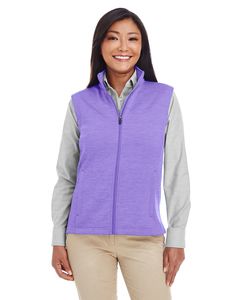 Devon & Jones DG797W - Ladies Newbury Mélange Fleece Vest Grape Heather