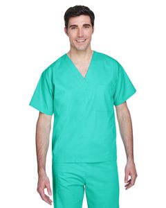 Harriton M897 - Adult Restore 4.9 oz. Scrub Top Aqua Green