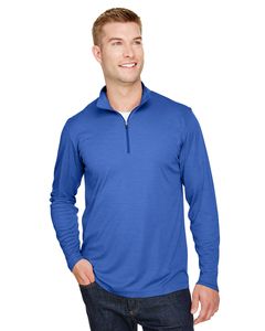 Team 365 TT31H - Men's Zone Sonic Heather Performance Quarter-Zip Sp Royal Heather