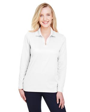 Devon & Jones DG20LW - Ladies CrownLux Performance Plaited Long-Sleeve Polo