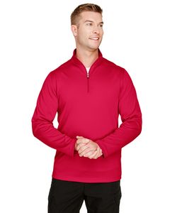 Harriton M748 - Men's Advantage Snag Protection Plus IL Quarter-Zip Red