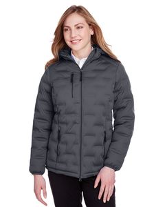 North End NE708W - Ladies Loft Puffer Jacket Carbon/Black