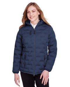 North End NE708W - Ladies Loft Puffer Jacket Classc Nvy/Crbn