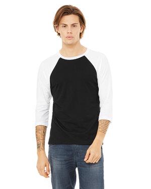 Bella B3200 - Unisex ¾ sleeve baseball tee