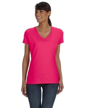 Fruit of the Loom L39VR - ® Ladies 8.3 oz., 100% Heavy Cotton HD® V-Neck T-Shirt