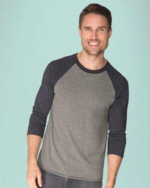 Next Level 6051 - Unisex Tri-Blend Three-Quarter Sleeve Raglan Tee